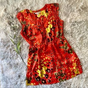 CAbi Wild Flower Art Teacher Satin Tunic T…